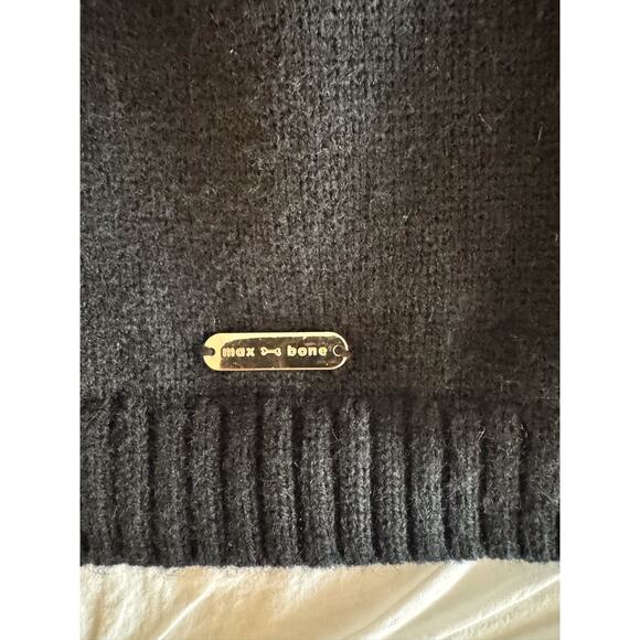 Max Bone Apres Ski Black & Cream Knit Dog Sweater Sz XL Cozy Winter Pet Pullover - Picture 4 of 11